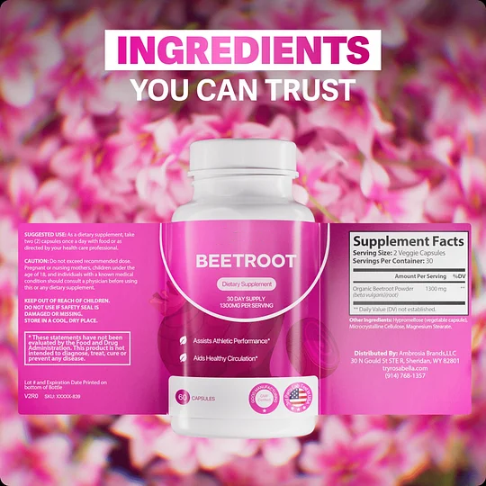Organic Beet Root Capsules